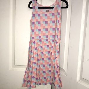 Multi Colored checkered dress